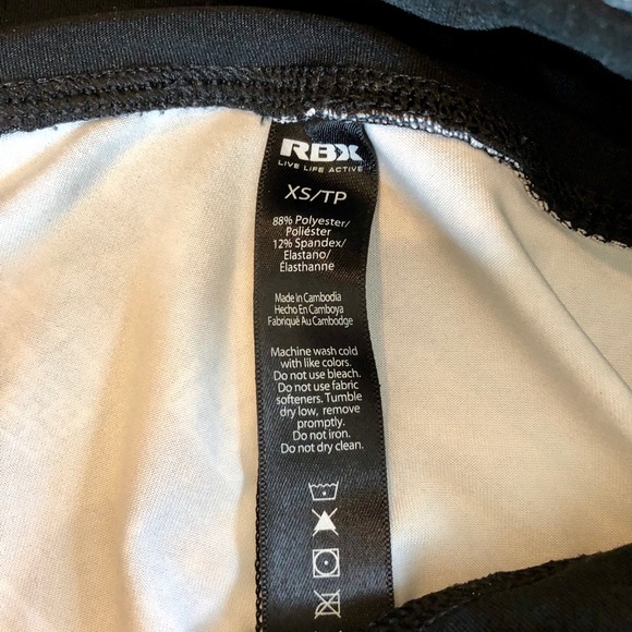 RBX Graphic Capri Workout Leggings with Pockets - Picture 6 of 6